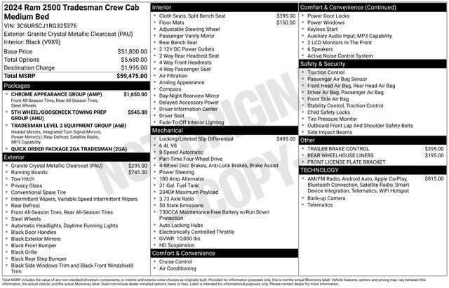 Used 2024 RAM 2500 Tradesman w/ Chrome Appearance Group AWD/4WD image 33