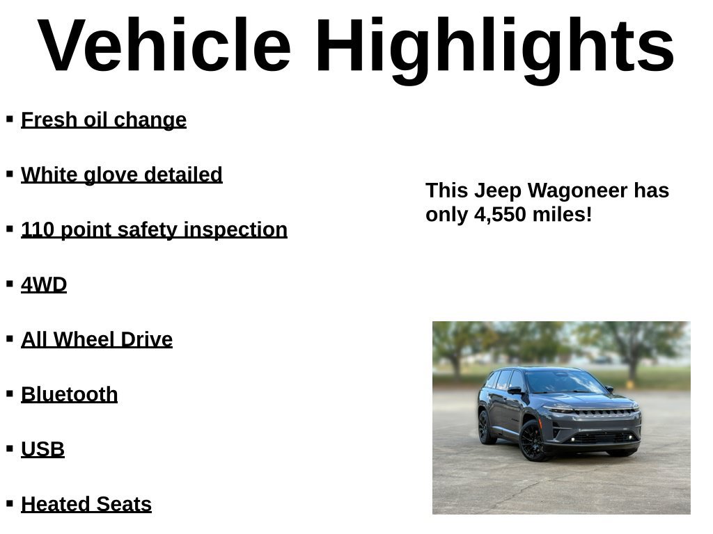Used 2024 Jeep Wagoneer Launch Edition AWD/4WD image 36