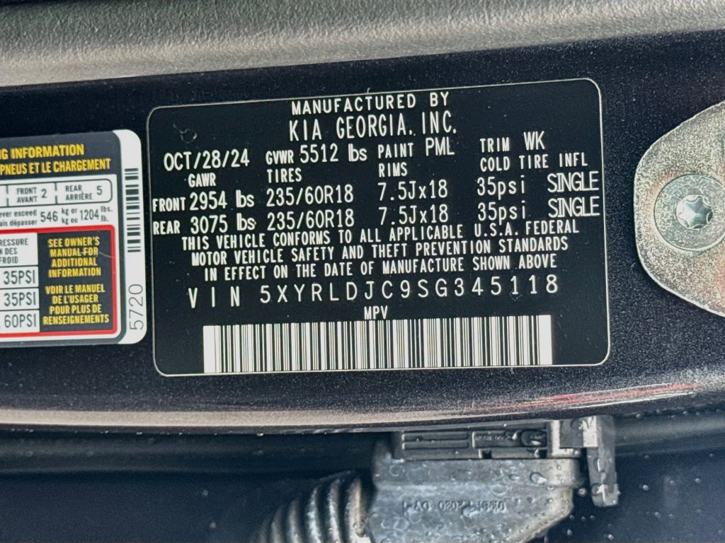 Certified 2025 Kia Sorento S AWD/4WD image 32