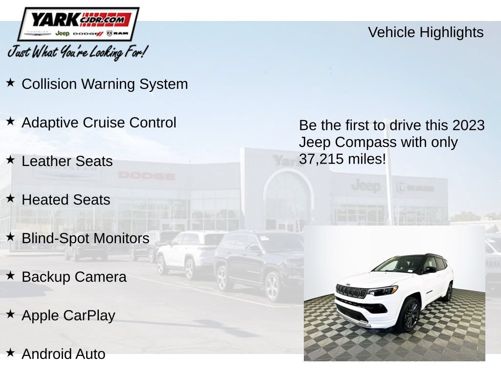 Certified 2023 Jeep Compass High Altitude AWD/4WD image 12