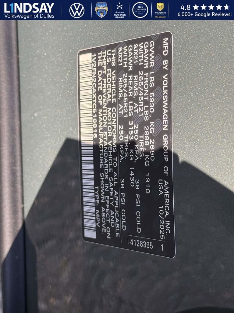 New 2026 Volkswagen Atlas SEL Premium R-Line image 21