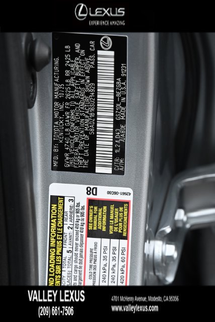 Certified 2025 Lexus ES 350 w/ Premium Package FWD image 24