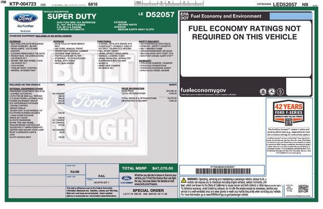 Certified 2020 Ford F350 XL w/ STX Appearance Package AWD/4WD image 37