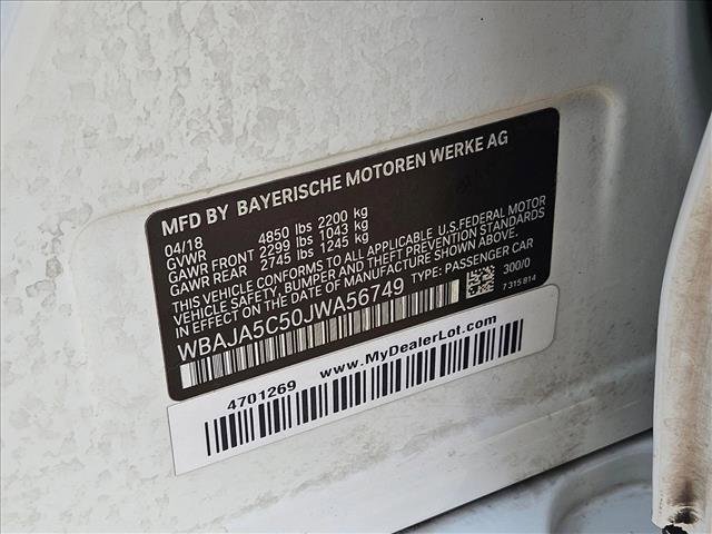 Used 2018 BMW 530i w/ Premium Package image 26
