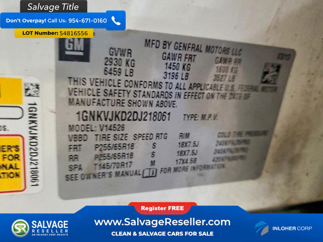 Used 2013 Chevrolet Traverse LT AWD/4WD image 17