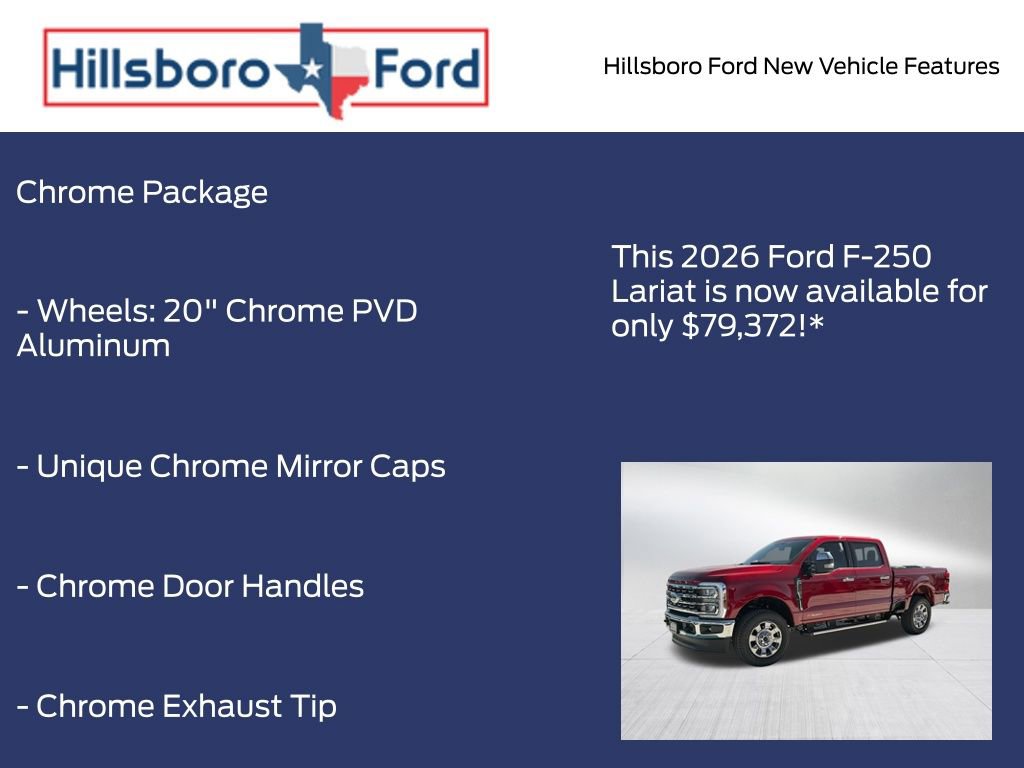 New 2026 Ford F250 Lariat w/ Chrome Package image 4