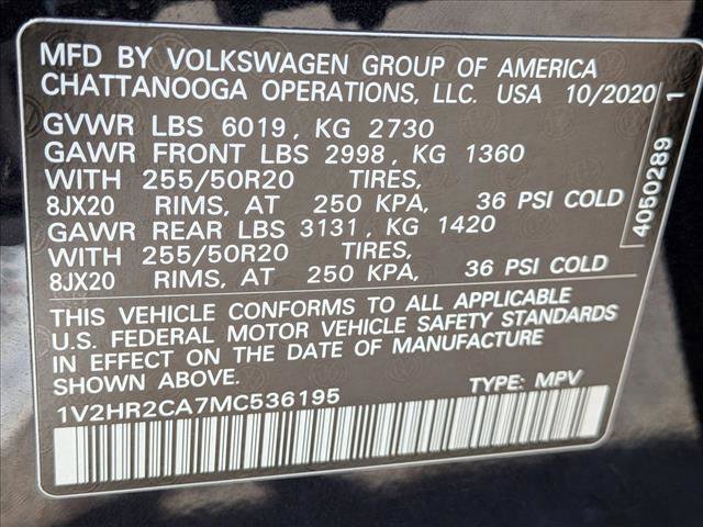 Used 2021 Volkswagen Atlas SE w/ Towing Package AWD/4WD image 24