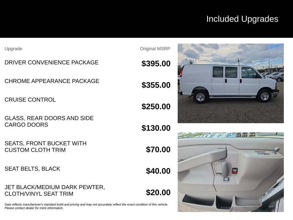Certified 2025 Chevrolet Express 2500 w/ Driver Convenience Package RWD image 7