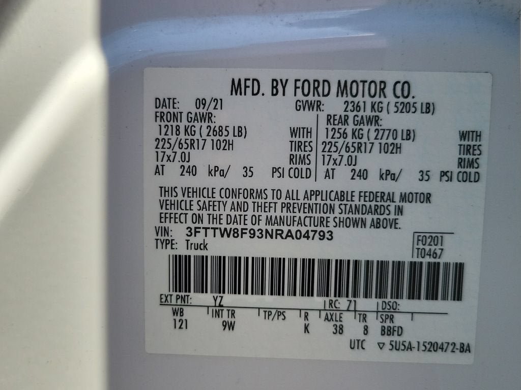 Used 2022 Ford Maverick XL w/ Equipment Group 100A Standard AWD/4WD image 31