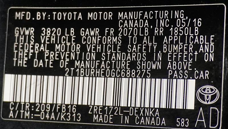 Used 2016 Toyota Corolla LE FWD image 29
