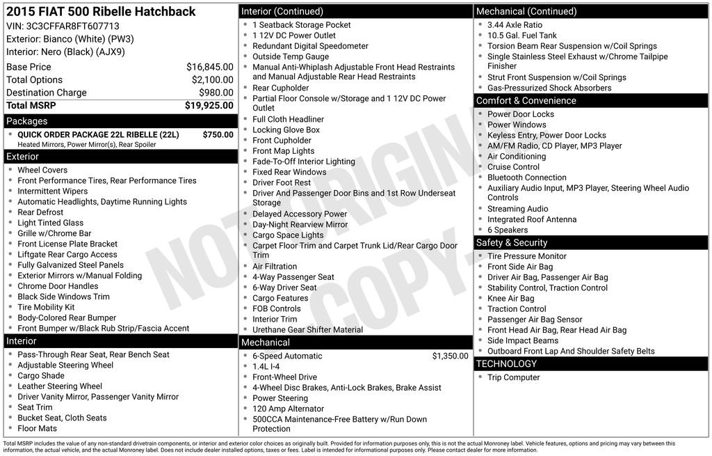 Used 2015 FIAT 500 Pop image 15