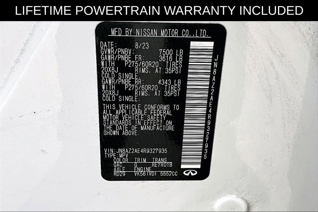 Certified 2024 INFINITI QX80 Luxe image 34