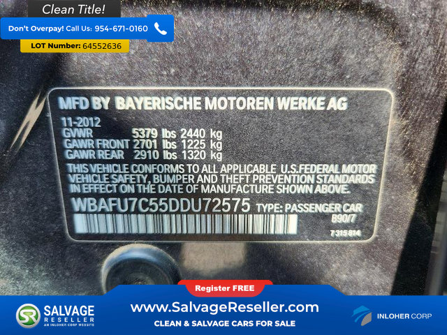 Used 2013 BMW 535i xDrive Sedan AWD/4WD image 16
