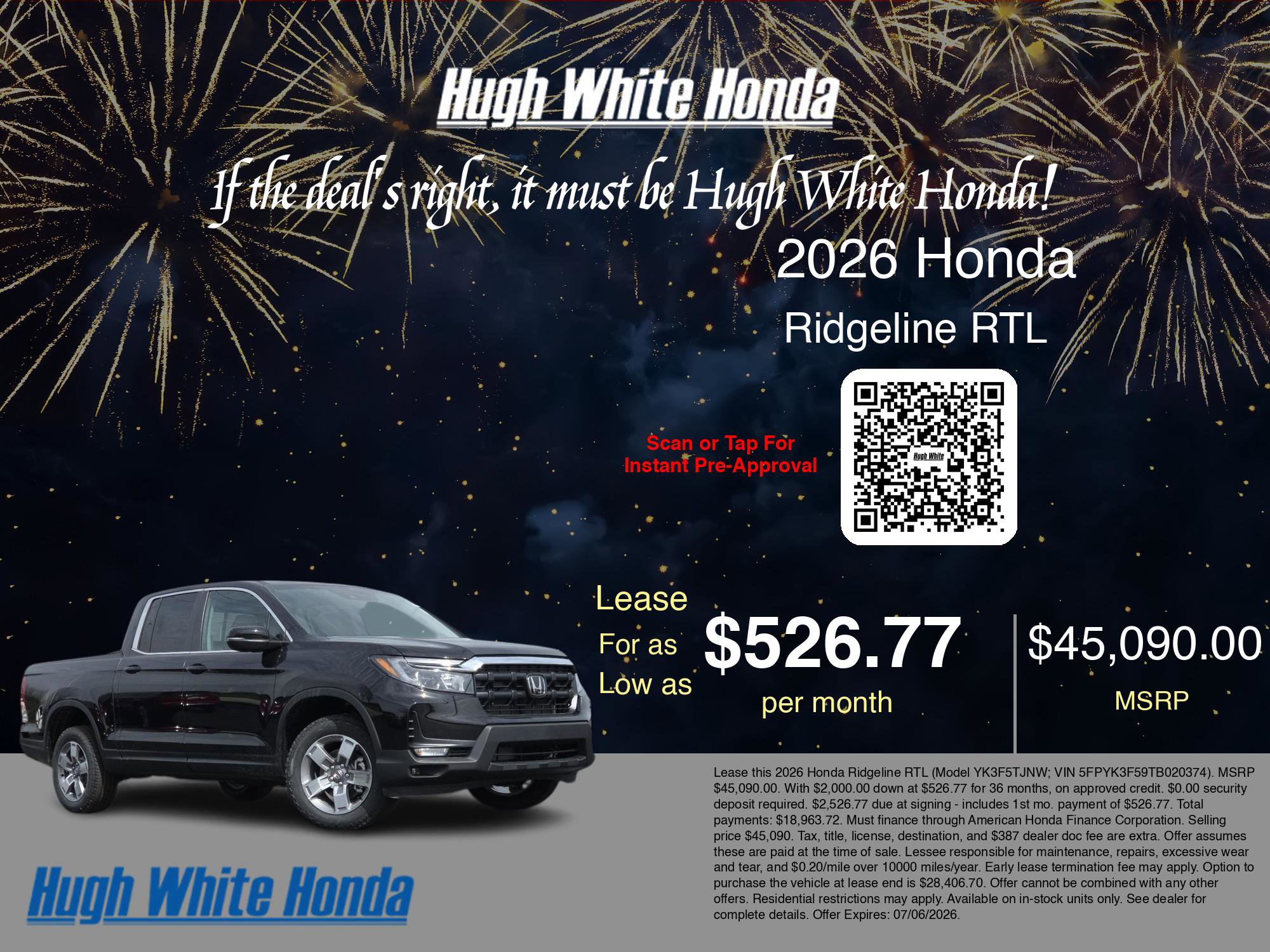 New 2026 Honda Ridgeline RTL image 3