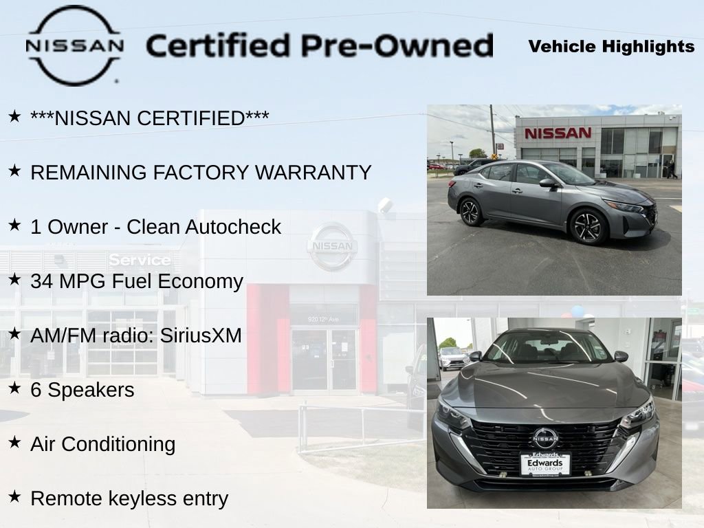 Used 2024 Nissan Sentra SV w/ Trunk Package FWD image 10