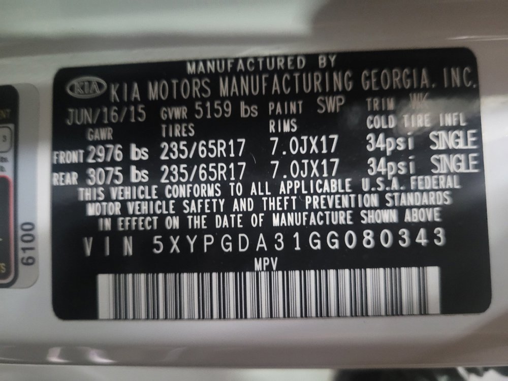 Used 2016 Kia Sorento AWD w/ LX Convenience Package image 33