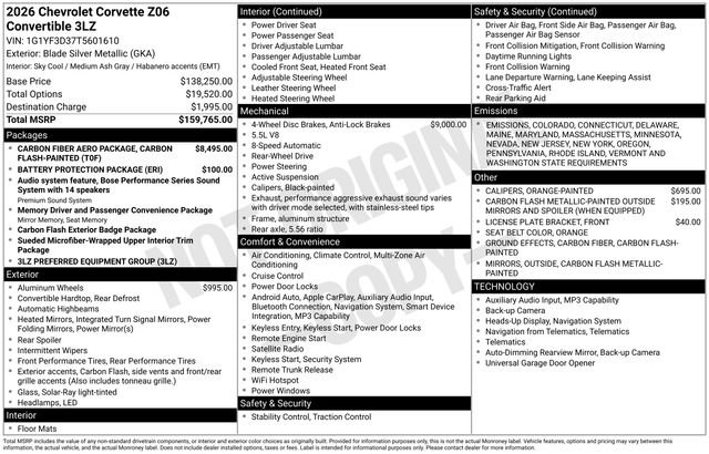 New 2026 Chevrolet Corvette Z06 image 5