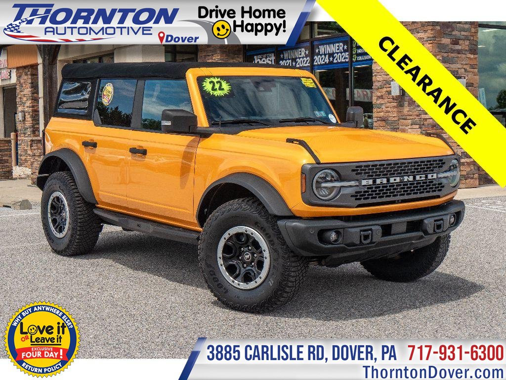 Used 2022 Ford Bronco Badlands w/ Sasquatch Package