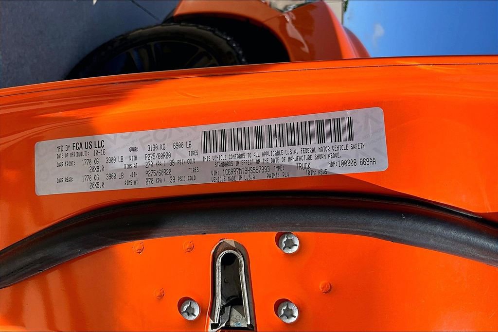 Used 2017 RAM 1500 Sport w/ Ignition Orange Sport Package AWD/4WD image 39