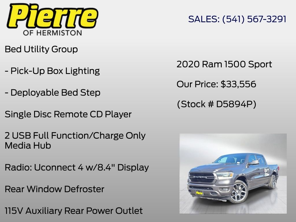 Used 2020 RAM 1500 Sport w/ Alpine Leather & Sound Group AWD/4WD image 24