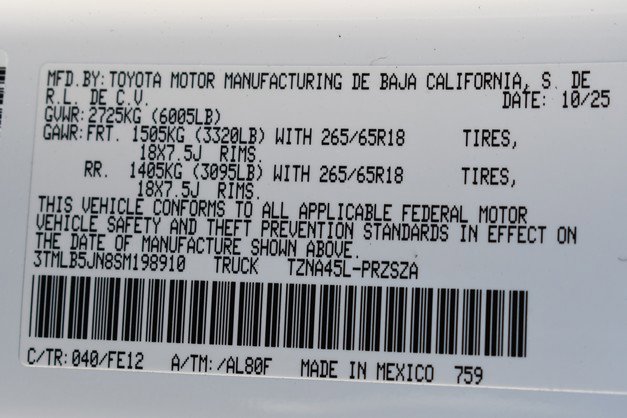 New 2025 Toyota Tacoma TRD Sport image 15