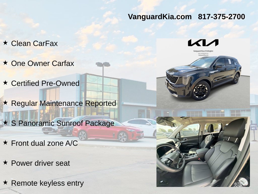 Certified 2026 Kia Sorento S w/ S Panoramic Sunroof Package FWD image 6