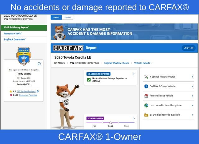 Used 2020 Toyota Corolla LE w/ LE Premium Package image 2