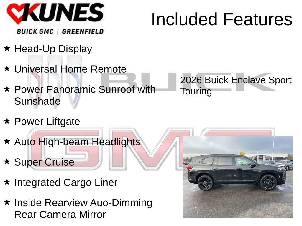 New 2026 Buick Enclave Sport Touring w/ Super Cruise Package image 4