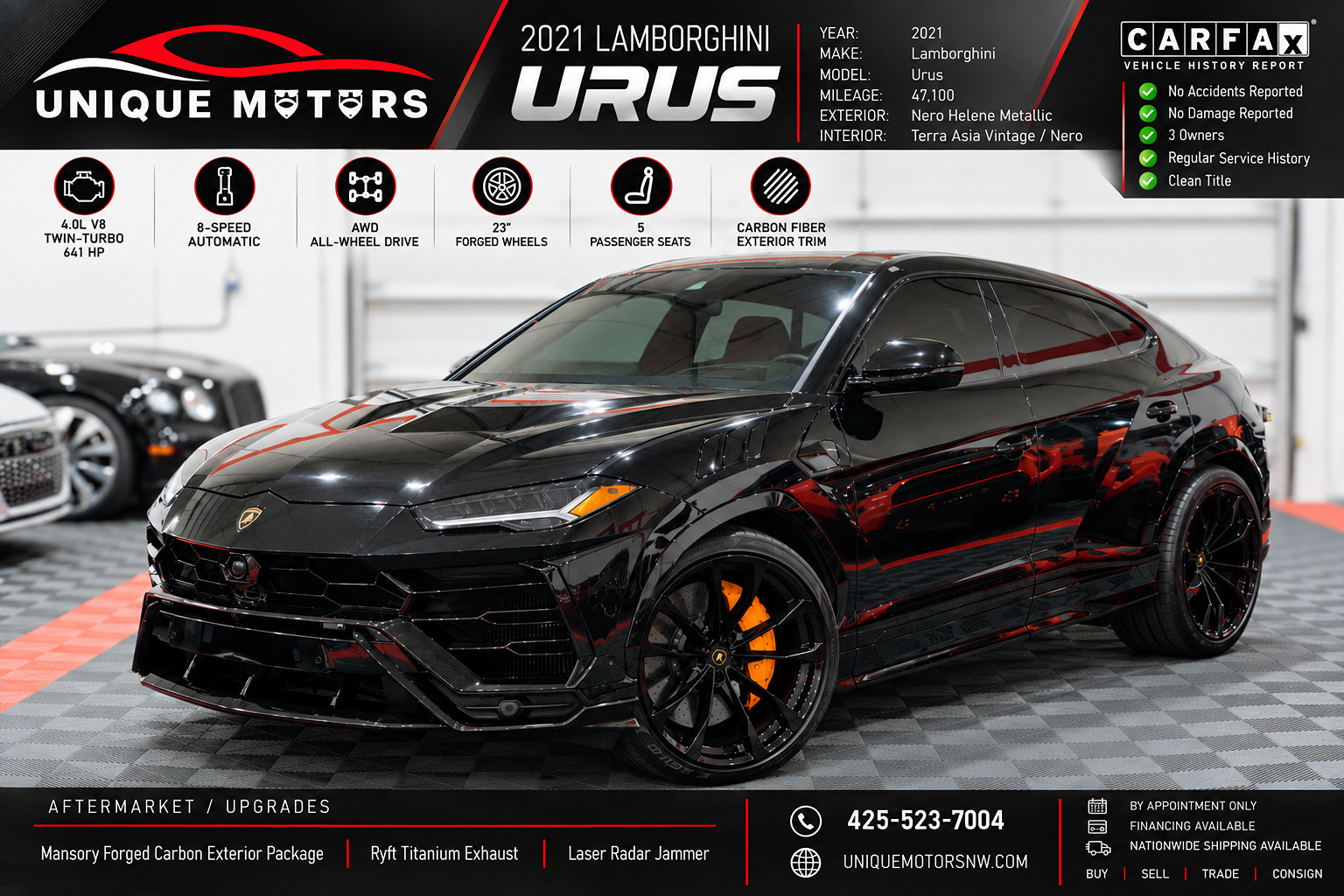 Used 2021 Lamborghini Urus AWD/4WD image 1