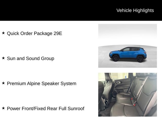 Used 2024 Jeep Compass Trailhawk w/ Sun and Sound Group image 3