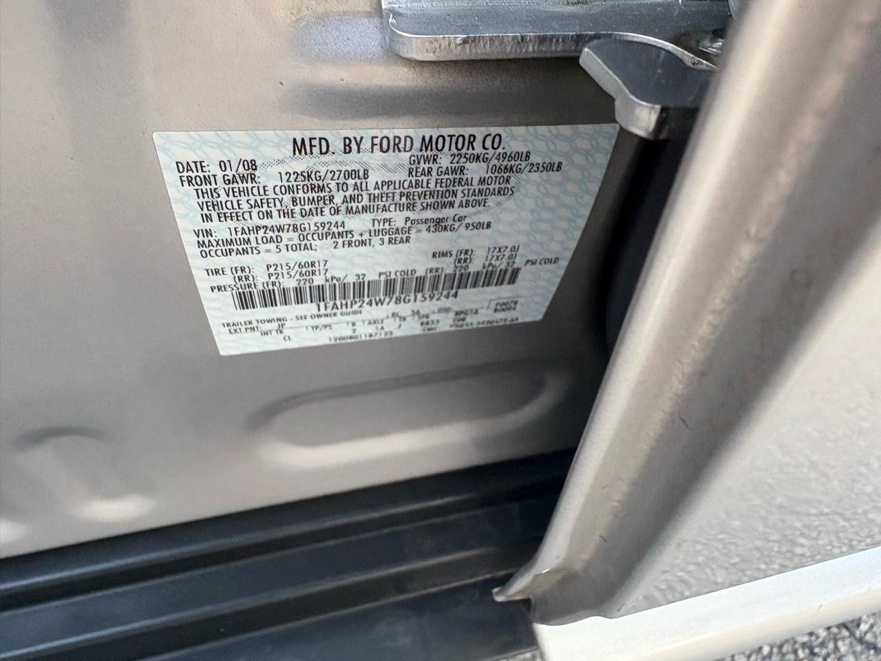 Used 2008 Ford Taurus SEL FWD image 8
