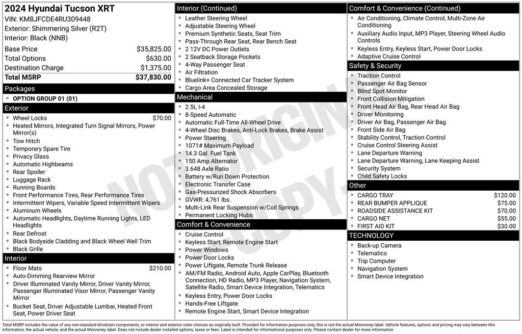 Used 2024 Hyundai Tucson XRT image 7