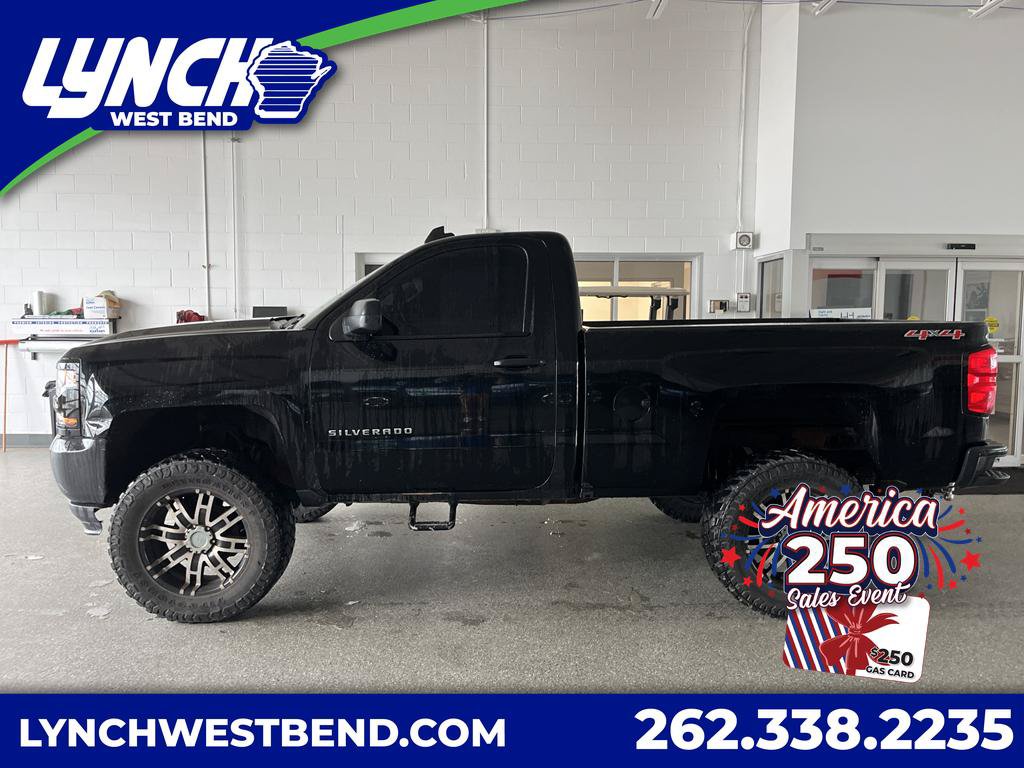 Used 2017 Chevrolet Silverado 1500 W/T w/ Black Out Edition AWD/4WD image 1
