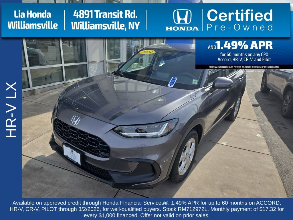 Certified 2024 Honda HR-V LX image 7