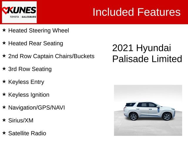 Used 2021 Hyundai Palisade Limited w/ Cargo Package AWD/4WD image 3