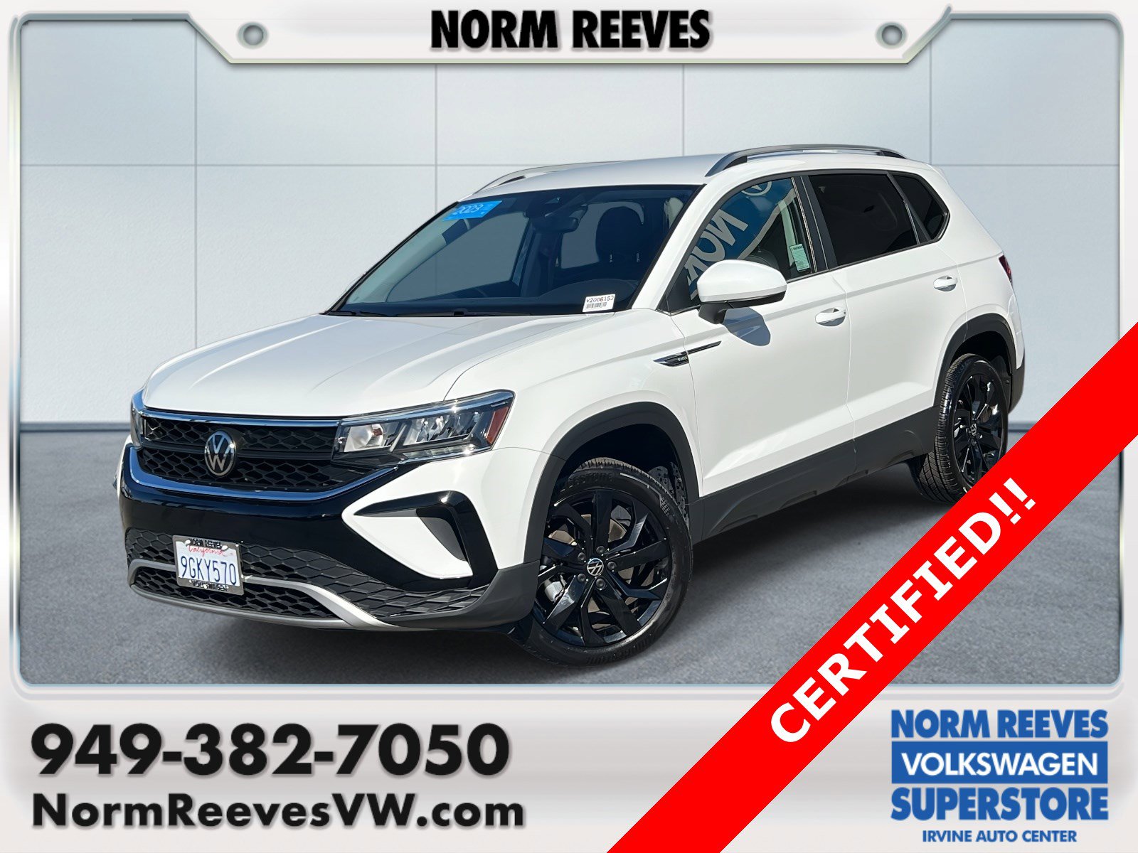 Certified 2023 Volkswagen Taos SE w/ Black Wheel Package