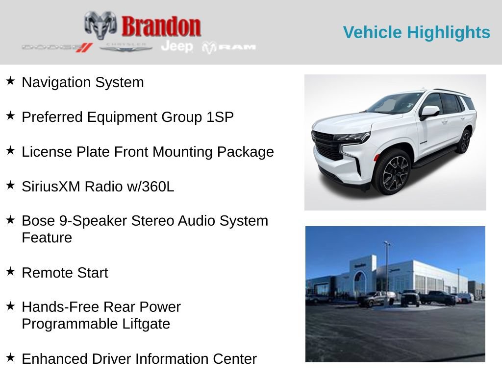 Used 2023 Chevrolet Tahoe RST AWD/4WD image 2