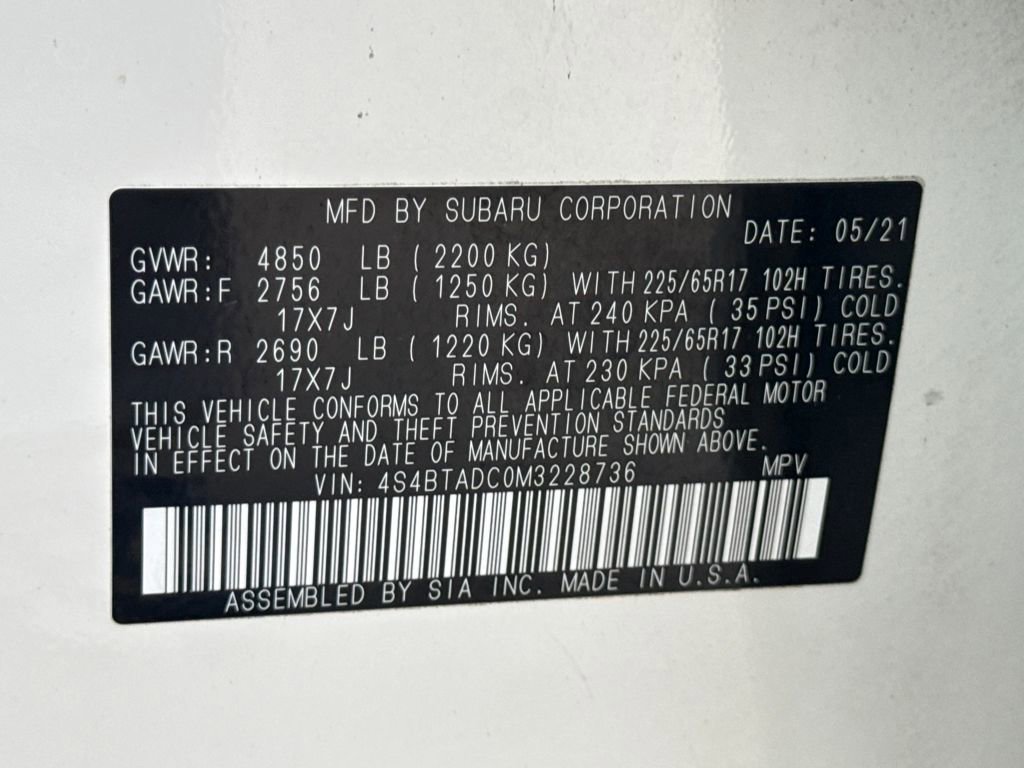 Used 2021 Subaru Outback Premium image 30