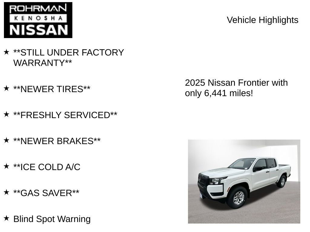 Used 2025 Nissan Frontier S image 7