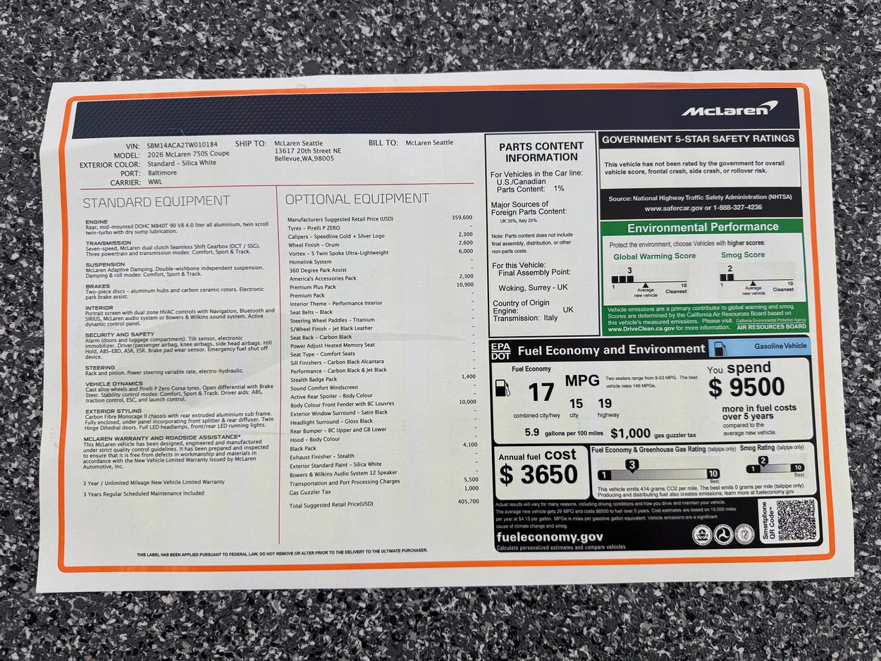 New 2026 McLaren 750S image 50