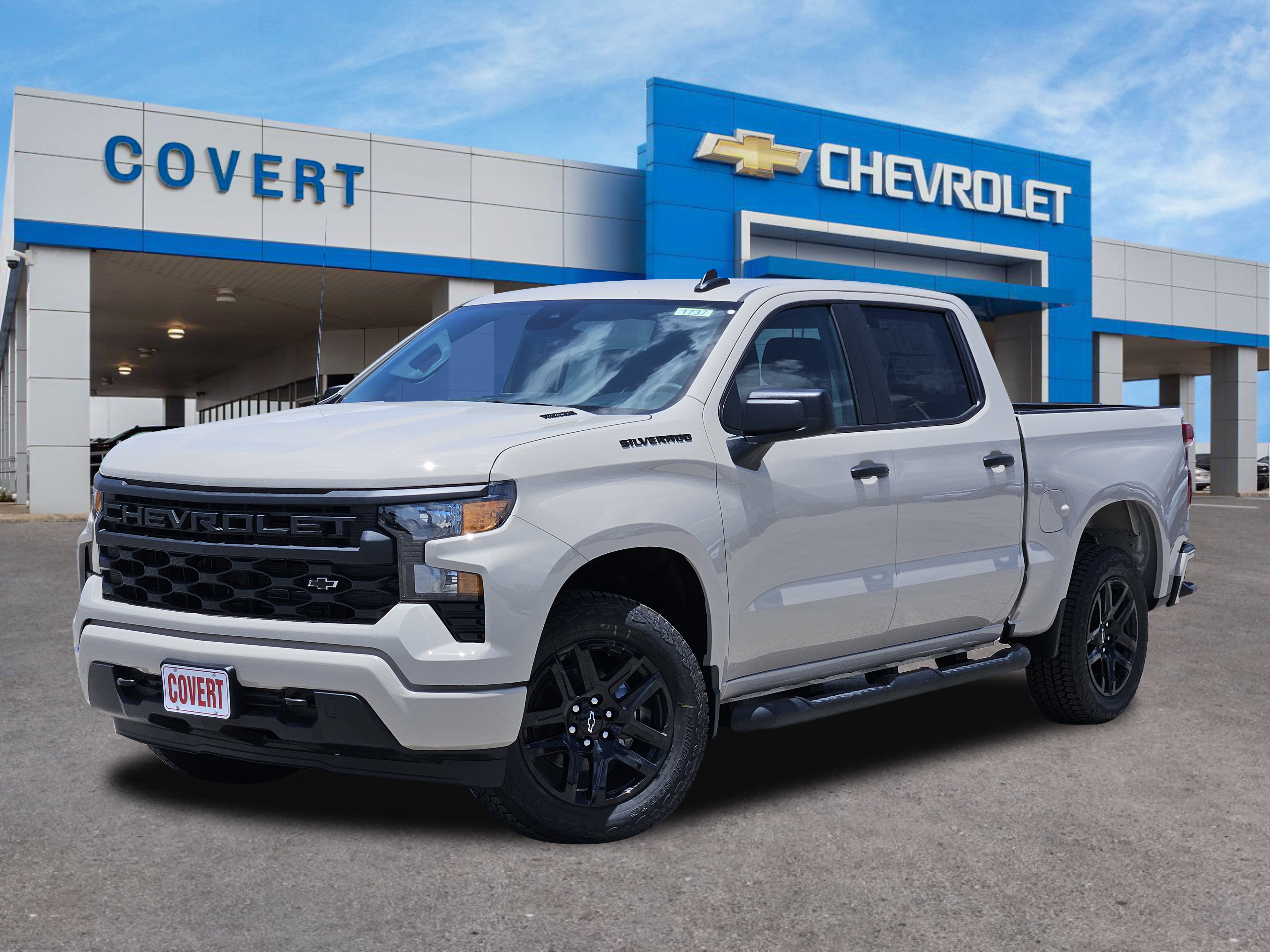 New 2026 Chevrolet Silverado 1500 Custom w/ Turbomax Blackout Package RWD image 1
