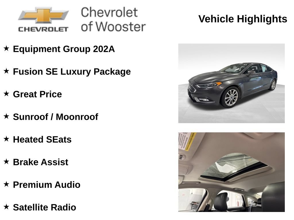 Used 2017 Ford Fusion SE FWD image 2