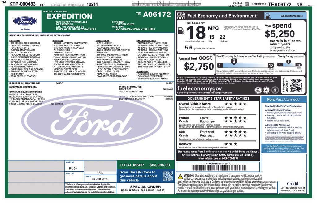 New 2026 Ford Expedition Tremor AWD/4WD image 31