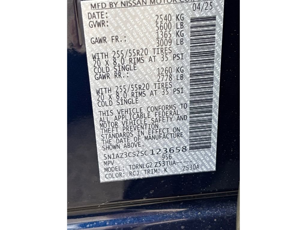 New 2025 Nissan Murano SL w/ Cargo Package image 16