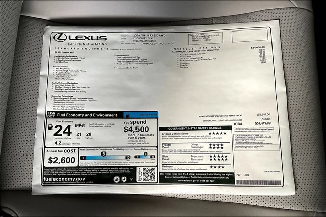 New 2026 Lexus RX 350 AWD image 14