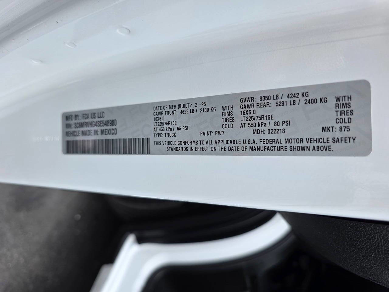 Used 2025 RAM ProMaster 3500 w/ Convenience Group FWD image 23