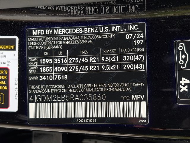 Certified 2024 Mercedes-Benz EQS 450+ 4MATIC SUV image 23