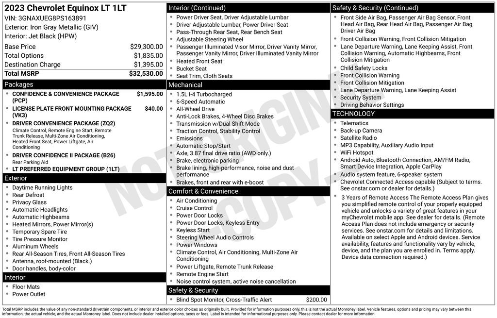 Certified 2023 Chevrolet Equinox LT AWD/4WD image 5