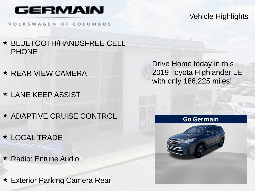 Used 2019 Toyota Highlander LE FWD image 5