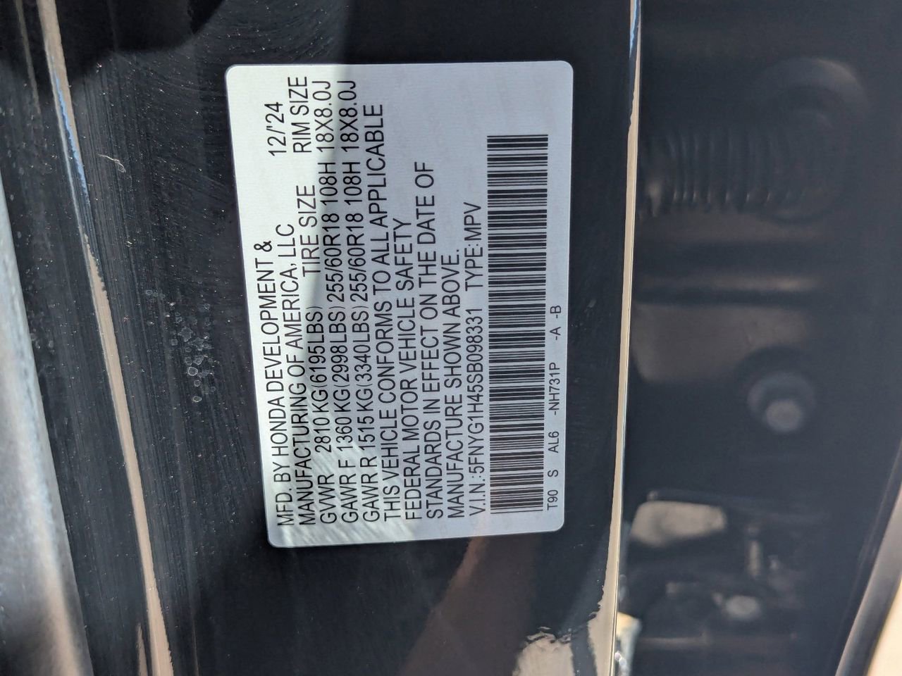 Certified 2025 Honda Pilot EX-L image 34